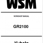 Kubota GR2100 Lawn Mower Workshop Manual