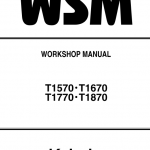 Kubota T1570, T1670, T1770, T1870 Tractor Mower Workshop Service Manual