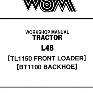 Kubota L48, Tl1150, Bt1100 Tractor Front Loader Workshop Manual