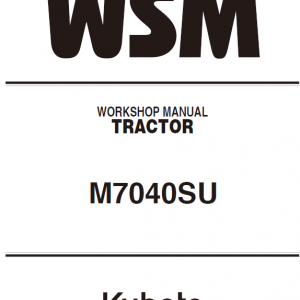 Kubota M7040su Tractor Workshop Service Manual