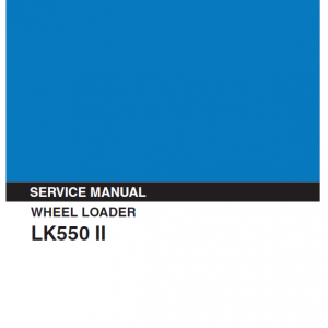 Kobelco Lk550 Ii Wheel Loader Service Manual