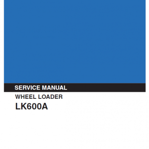 Kobelco Lk600a Wheel Loader Service Manual