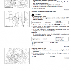 Kubota Zd321, Zd323, Zd326, Zd331 Mower Workshop Service Manual