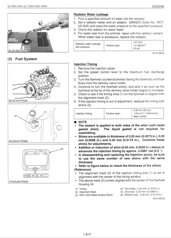 Kubota Gl7000-can, Gl1100-can Generator Workshop Manual