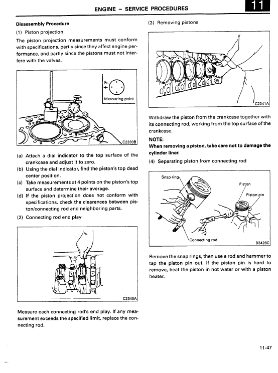 Mitsubishi 6d24, 6d24-t, 6d25-tc Engine Workshop Service Manual