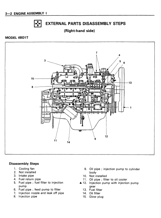 Isuzu 4bb1, 4bd1, 4bd1t Engine Workshop Service Manual