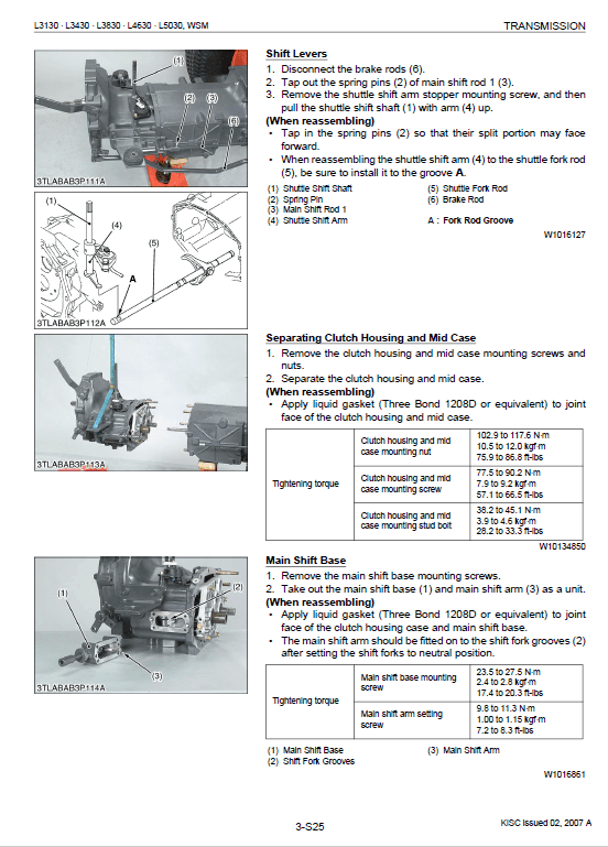 Genuine OEM Kubota L3010 L3130 L3410 L3430 Filter Maintenance Kit HST Models 