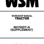 Kubota M4900, M5700 Tractor Workshop Service Manual