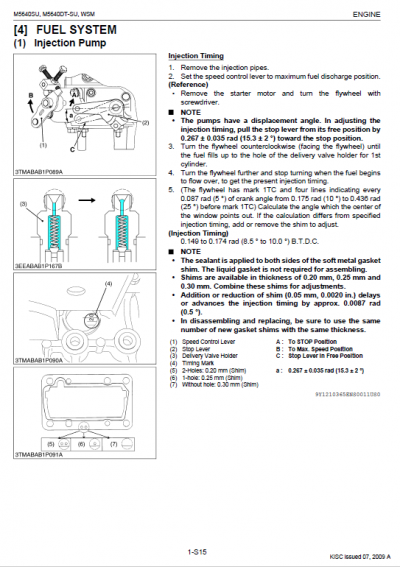 Kubota M5640SU Tractor Workshop Service Manual