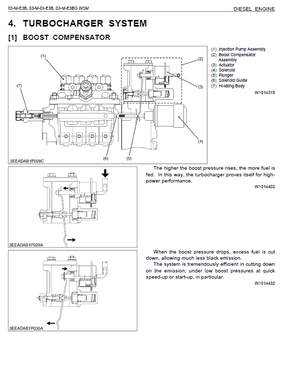 Kubota 03-m-e3b, 03-m-di-e3b, 03-m-e3bg Engines Workshop Manual