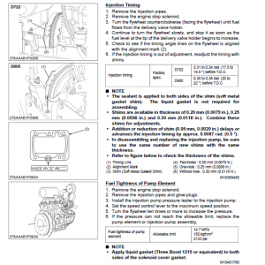 Kubota Bx1800, Bx2200 Tractor Workshop Service Manual