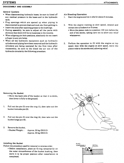 Kobelco SK013 and SK015 Excavator Service Manual