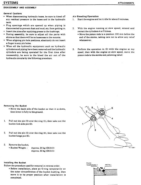 Kobelco Sk013 And Sk015 Excavator Service Manual
