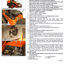 Kubota Zd321, Zd323, Zd326, Zd331 Mower Workshop Service Manual