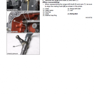 Kubota M95x, M105x, M125x Tractor Workshop Service Manual