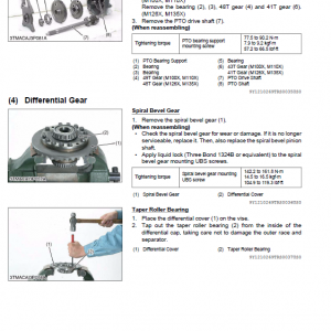 Kubota M100x, M110x, M126x, M135x Tractor Workshop Manual