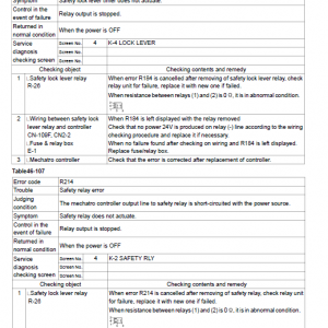 Kobelco 260srlc-3 Tier 4 Excavator Service Manual