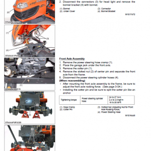 Kubota Bx1860, Bx2360, Bx2660, La203, La243 Tractor Loader Manual