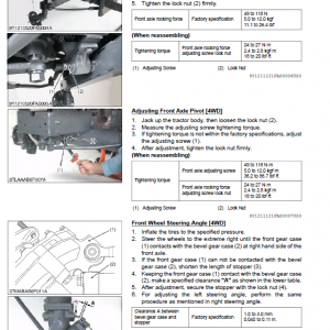 Kubota L2501 Tractor Workshop Service Manual