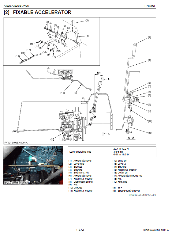 Kubota R320s, R320sb Wheel Loader Workshop Manual