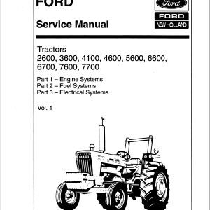 Ford 7600, 7610, 7700, 7710, 7810, 8210 Tractor Service Manual