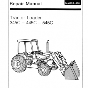 Ford 345c, 445c, 545c Backhoe Loader Tractor Service Manual