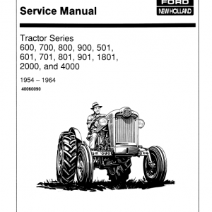 Ford 501, 600, 601, 700, 701, 800, 801 Tractor Service Manual
