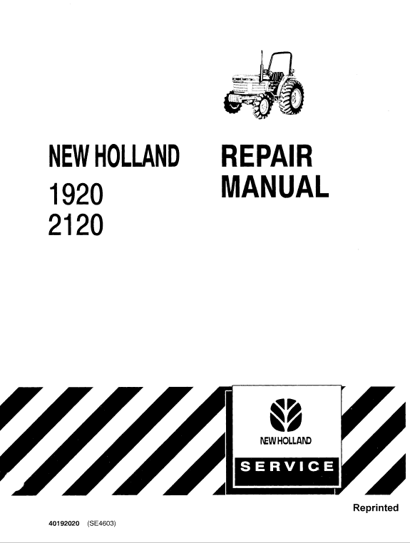 Ford New Holland 1920 2120 Tractor Service Repair Manual SE-4603 