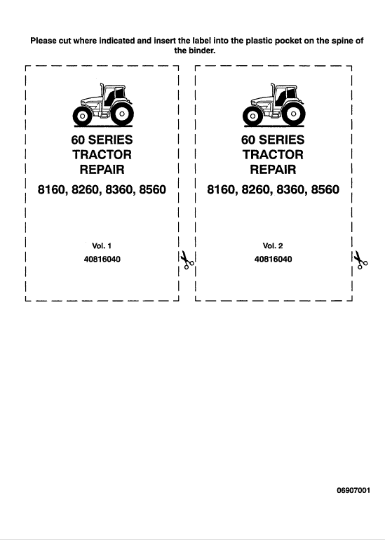 Ford 8160, 8260, 8360, 8560 Tractor Service Manual