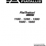 Fiat 1180, 1280, 1380, 1580, 1880 Tractor Service Manual