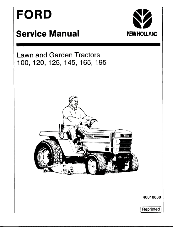 Ford Lawn & Garden Tractor Hydrostatic Transmission Service Manual 