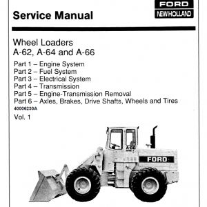 Ford A-62, A-64, A-66 Wheel Loaders Service Manual