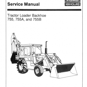 Ford 755, 755a And 755b Backhoe Loader Service Manual