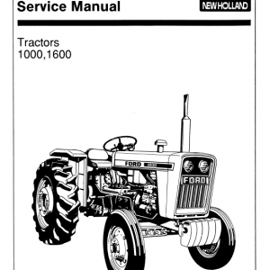 Ford 1000 And 1600 Tractors Service Manual