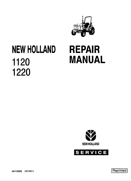 Ford 1120, 1215 And 1220 Tractor Service Manual