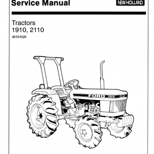 Ford 1910 And 2110 Tractors Services Manual