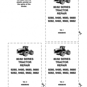 Ford 9282, 9482, 9682 And 9882 Tractor Service Manual