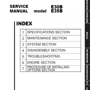 New Holland E30b And E35b Compact Excavator Service Manual