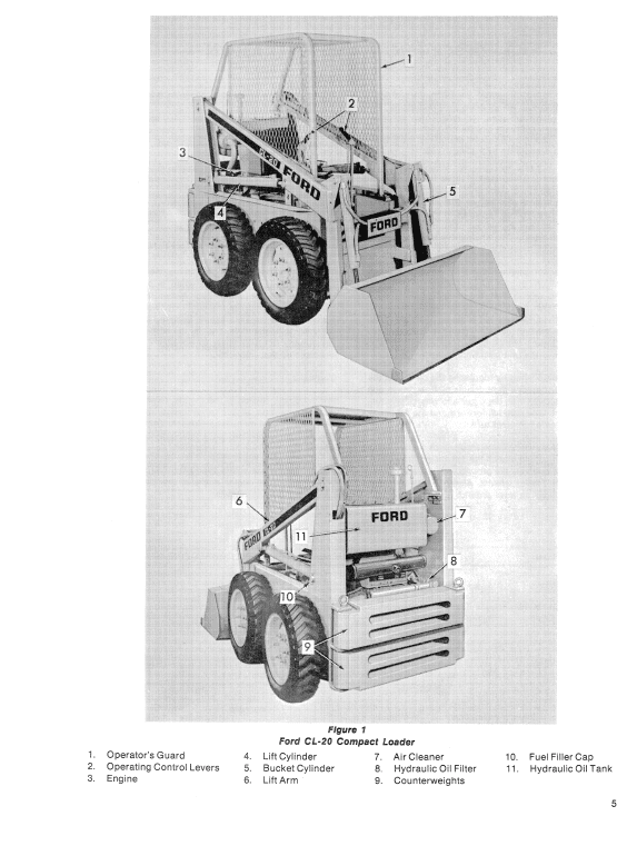 FORD CL-20 CL20 COMPACT LOADER SERVICE REPAIR MANUAL SHOP BOOK SKID STEER