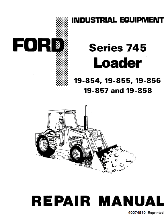 Ford 744 And 745 Loader Service Manual