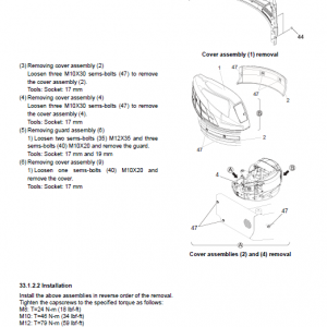 New Holland E50b Hydraulic Excavator Service Manual