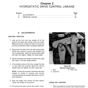 Ford Cm224, Cm274 Mowers Service Manual