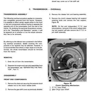 Ford 230a, 340a, 445, 530a, 540a, 545 Tractor Service Manual