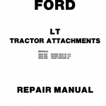 Ford Lt8, Lt11 Mower Tractor Service Manual