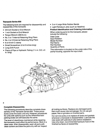 Ford YT12.5, YT14, YT16 and YT16H Yard Tractor Service Manual