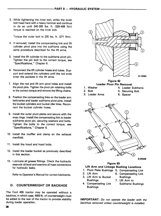 Ford 455 Backhoe Loader Service Manual