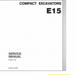 New Holland E15 Compact Excavator Service Manual