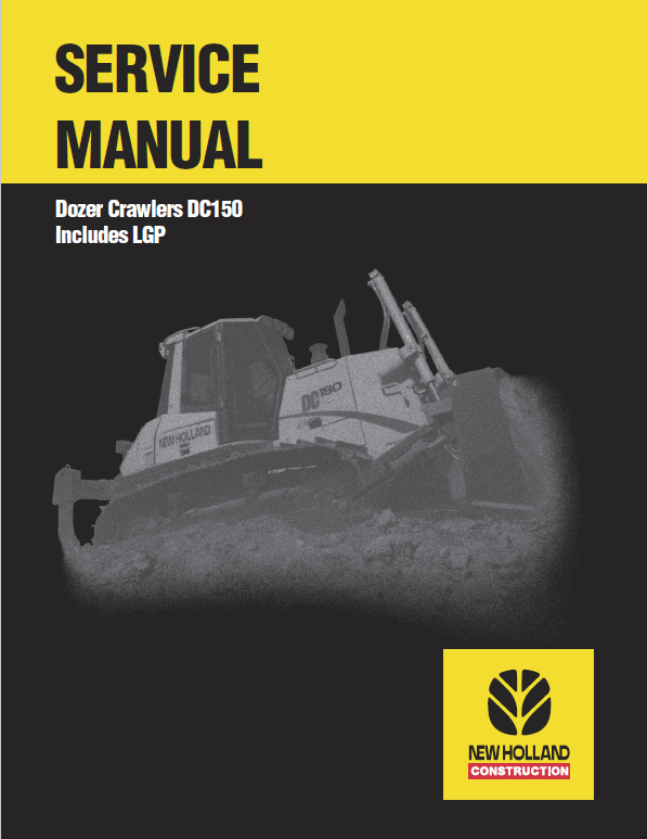 New Holland Dc150 Crawler Dozer Service Manual