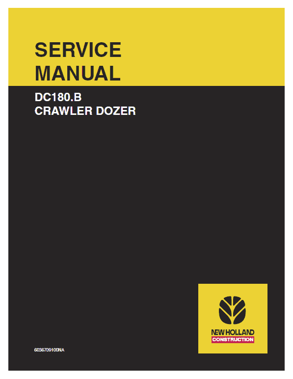 New Holland Dc180.b Crawler Dozer Service Manual