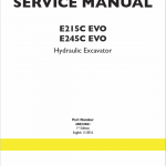 New Holland E245c Evo Excavator Service Manual